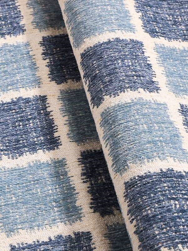 TED-Chenille-Jacquardstoff mit strukturiertem Gittermuster
